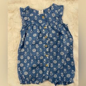 H&M baby girl bubble shortall 3M